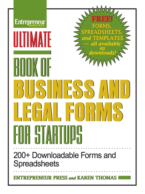 Title details for Ultimate Book of Business and Legal Forms for Startups by Karen Thomas - Available